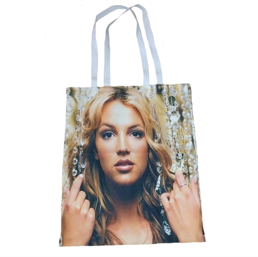 Britney Spears Oops I Did It Album Medium Double Sided Reusable Canvas Tote Bag